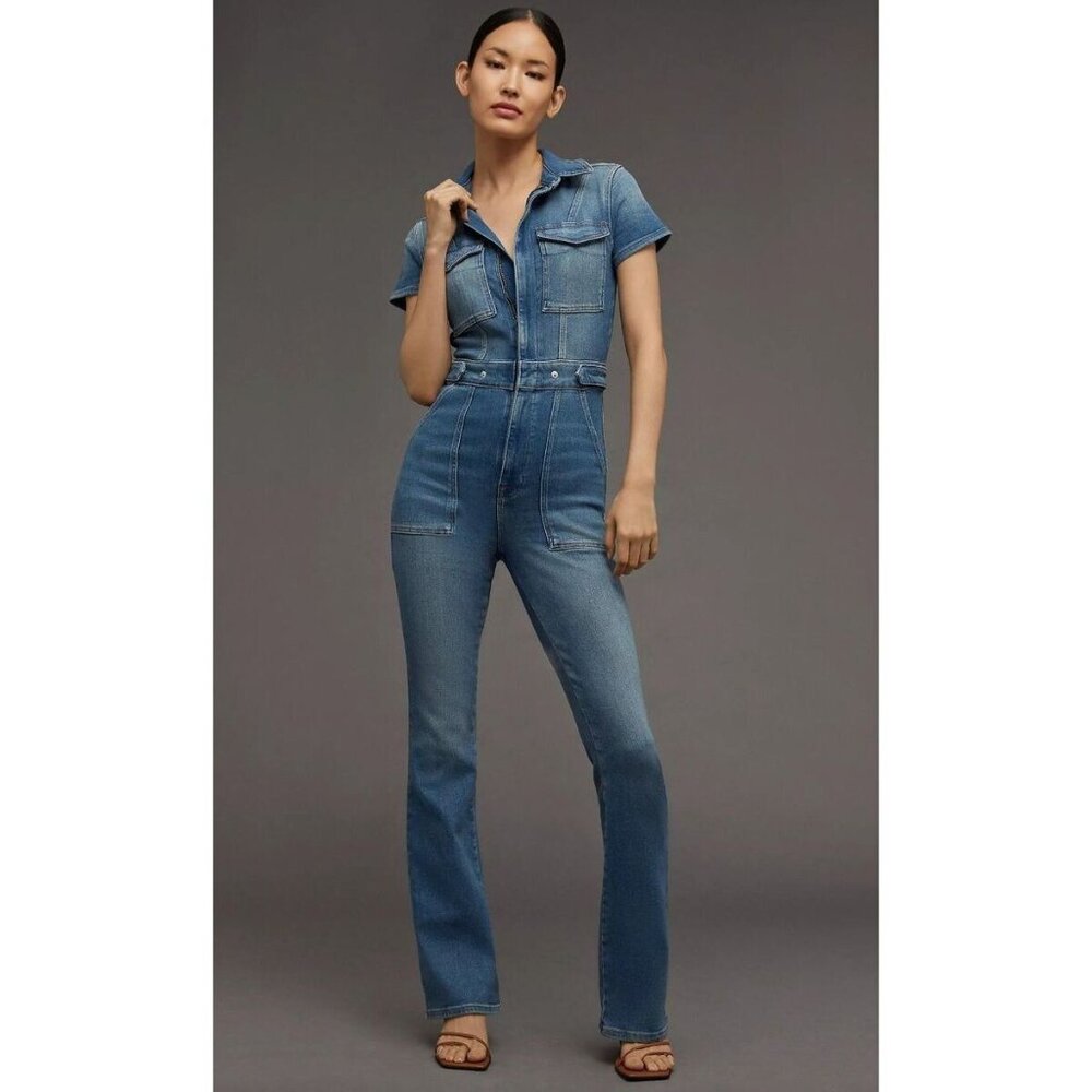 Good American Fit For Success Denim Jumpsuit